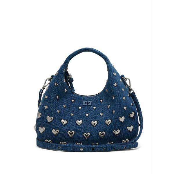 ガニー レディース トートバッグ バッグ Heart-stud tote bag Blue｜asty