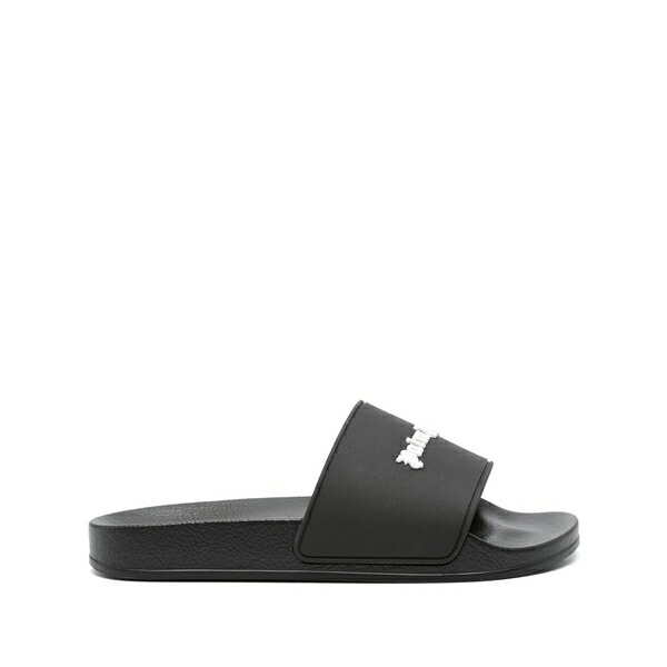 パーム・エンジェルス レディース サンダル シューズ Logo-embossed slides Black