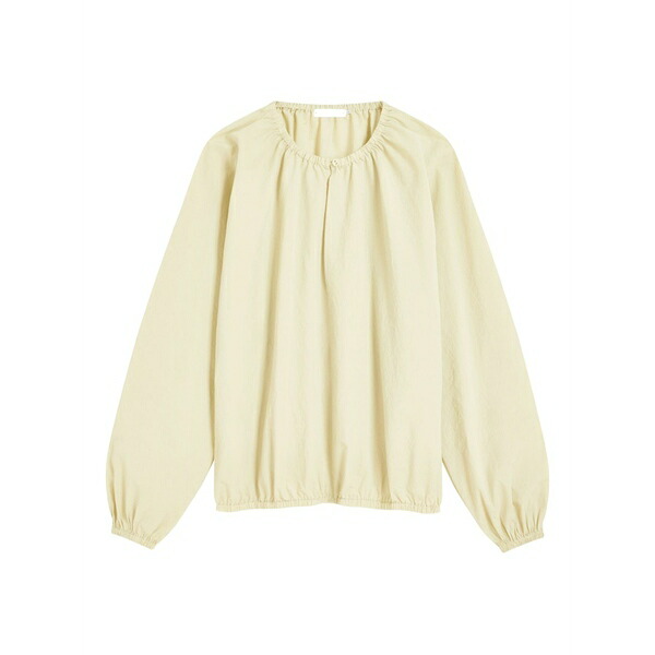 プロエンザ スクーラー 白いこと 付け札 レディース プルオーバー トップス Wendy round-neck balloon-sleeve blouse Yellow