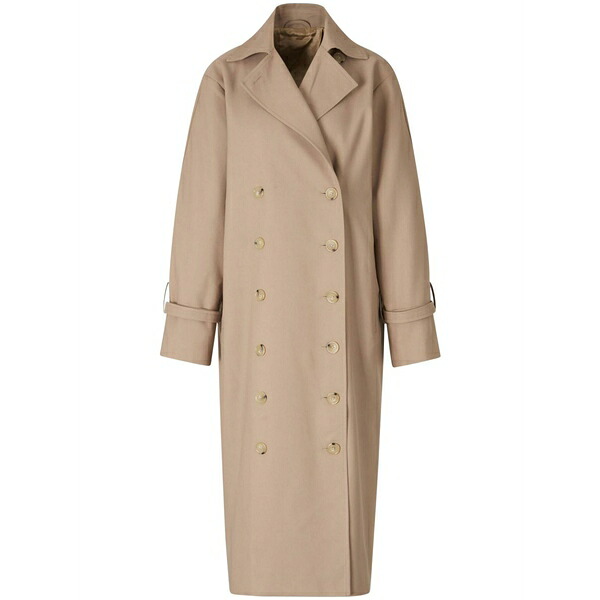 トーテム レディース 厚地の外套 アウター Signature trench coat Brown