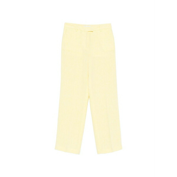 マニュエル リッツ レディース 心地好いズボン下 ボトムス Flat-front trousers Yellow