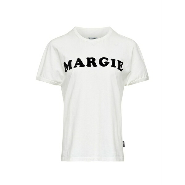 マルタンマルジェラ レディース Tシャツ トップス Margie printed short-sleeved t-shirt Grey|asty