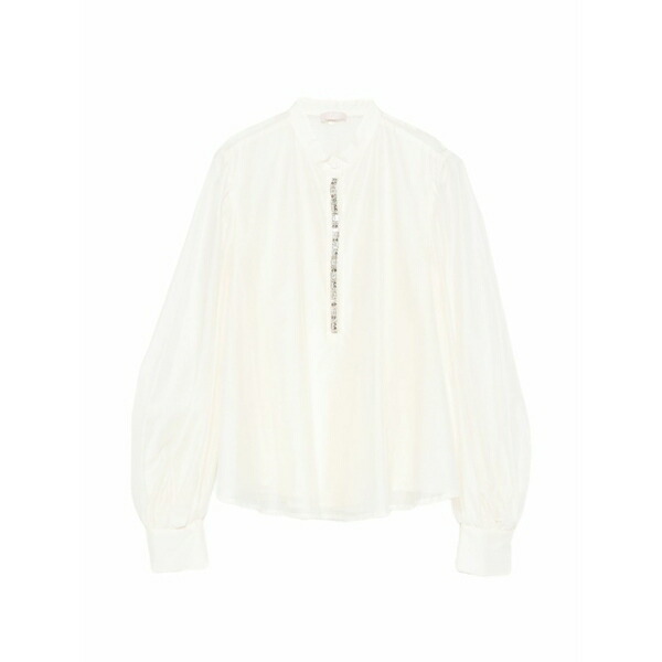 リュージョー レディース プルオーバー トップス Embellished shirt Neutrals