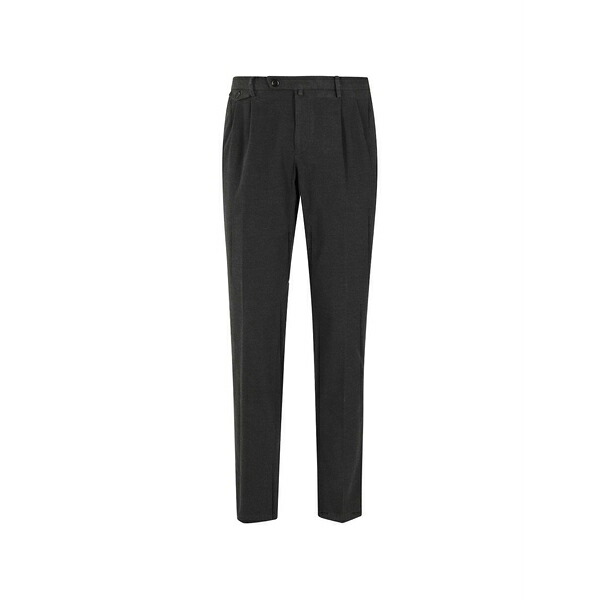 ブリリア 1949 メンズ カジュアルパンツ ボトムス Side-pockets pleated trousers Grey|asty