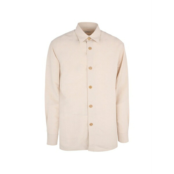 アレッサンドロゲラルディ メンズ プルオーバー トップス Beige buttonned shirt Neutrals