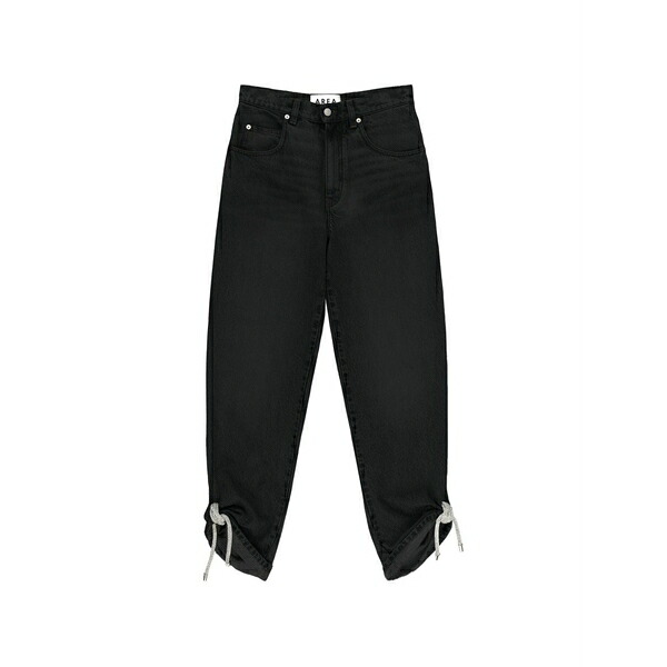 エリア レディース デニムパンツ ボトムス Crystal-knot jeans Black|asty
