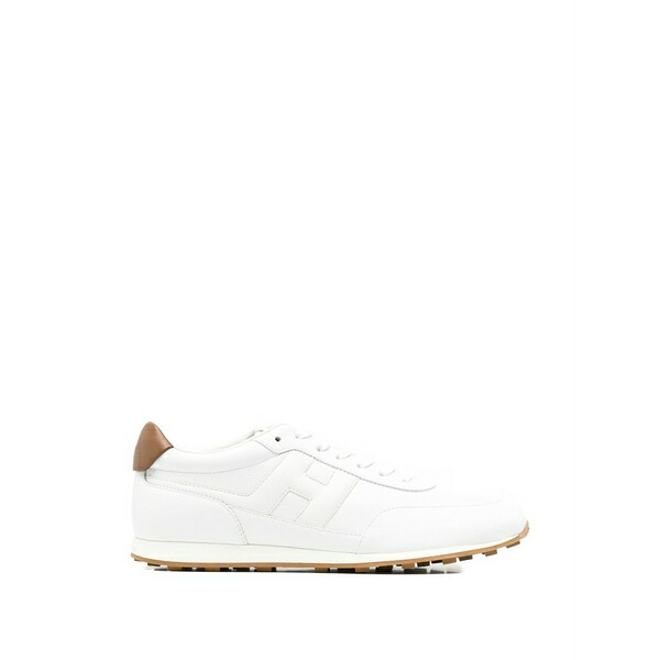 ホーガン メンズ スニーカー シューズ Logo-patch leather sneakers White｜asty