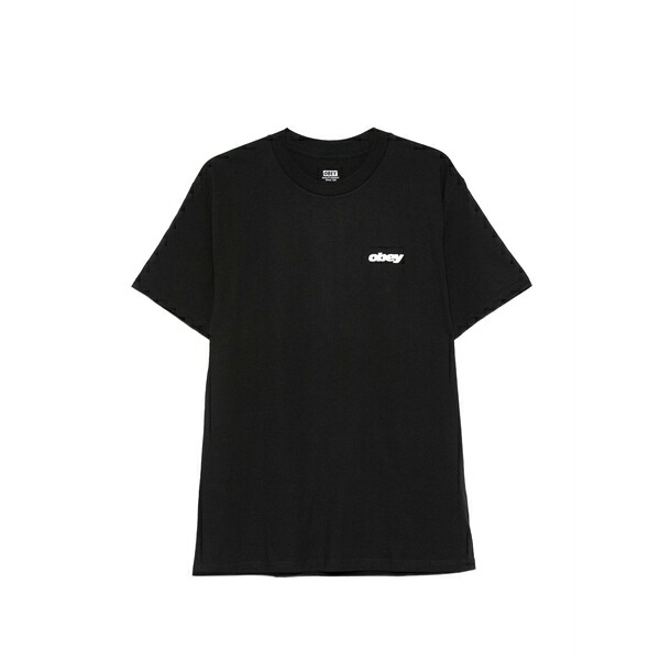 オベイ メンズ プルオーバー トップス Short-sleeve graphic t-shirt Black
