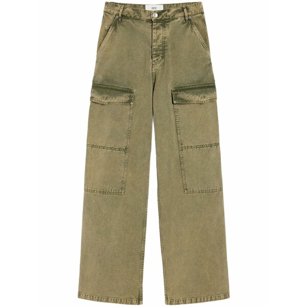 意中の女 メンズ ジーンズズボン下 ボトムス Wided-leg cargo jeans Neutrals