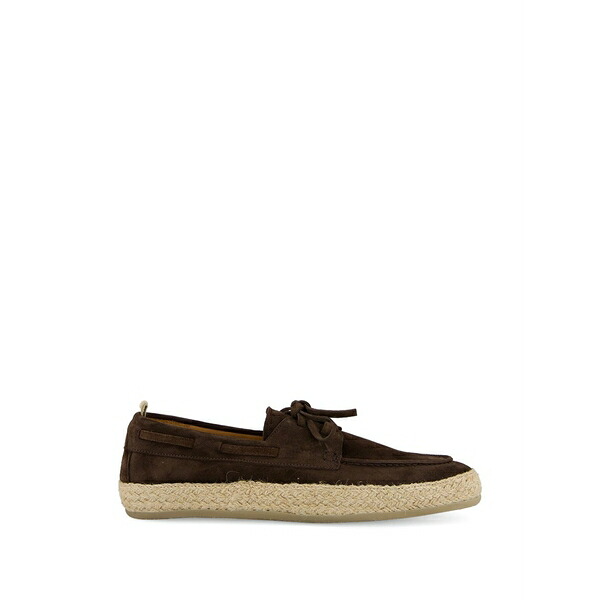 オフィチーネ 創作的 メンズ サンダル シューズ Bowline 005 suede espadrilles Brown