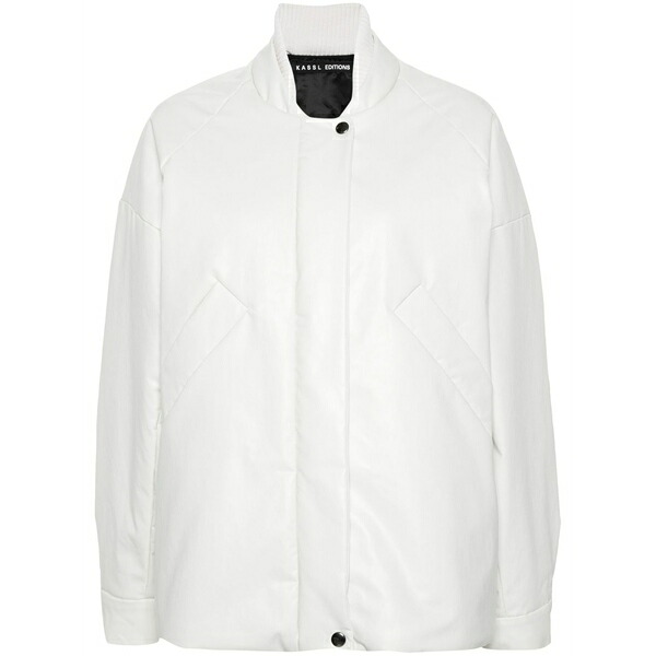 カッスル エディションズ レディース 上衣＆上衣 アウター Coated padded bomber jacket White
