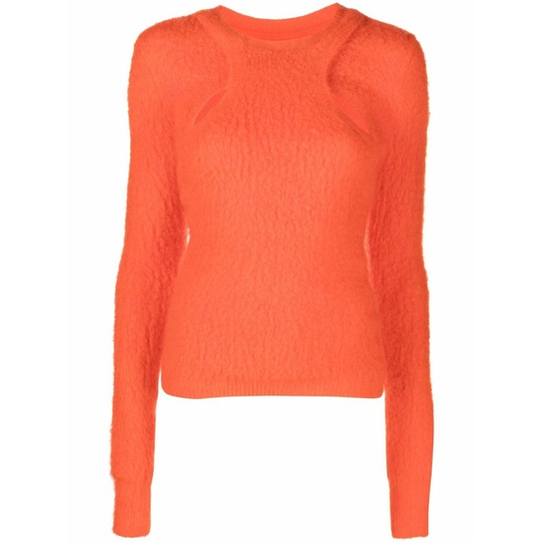 イザ呼びりん マラン レディース 編み物\u0026スウェーター アウター Alford cut-out jumper Orange