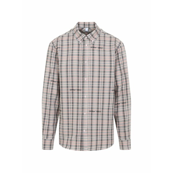 象牙色 メンズ プルオーバー トップス Check logo shirt Neutrals