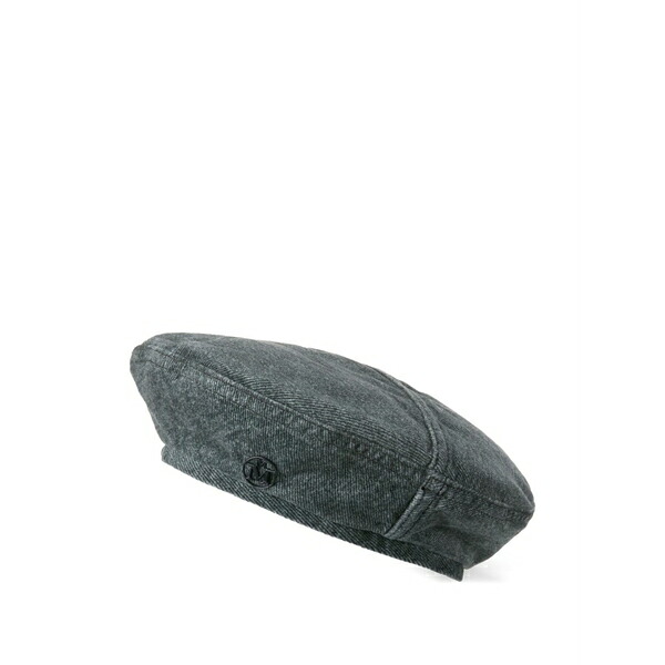 メゾンミッシェル  レディース 鳥打ち帽 付属物 Logo-plaque hat Grey