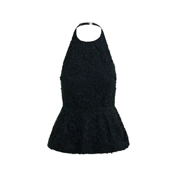 エッセンシャルアントワープ レディース プルオーバー トップス Jarot floral-lace blouse Black
