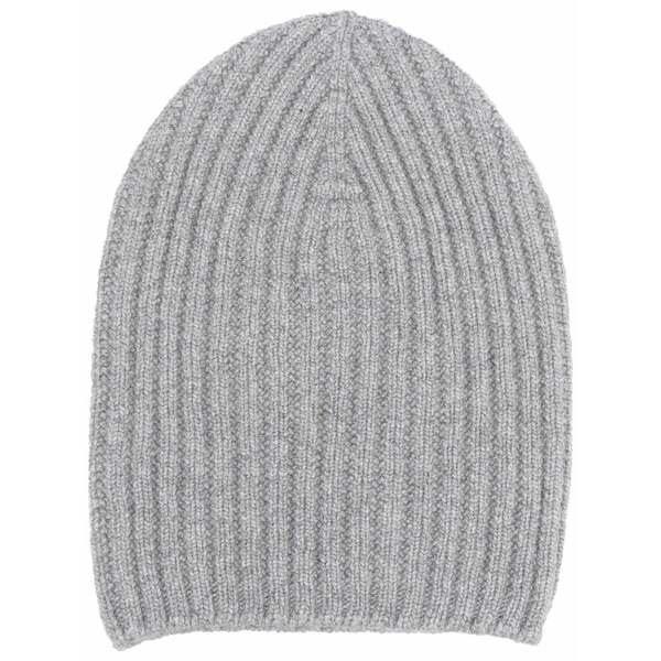 バリー レディース かぶり笠 添え物 Cashmere beanie Grey