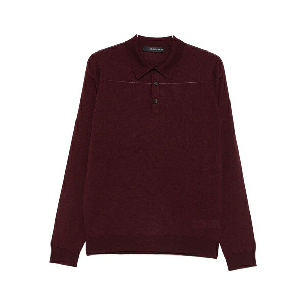 ジョルディーズ メンズ ポロシャツ トップス Long-sleeve polo shirt Red｜asty