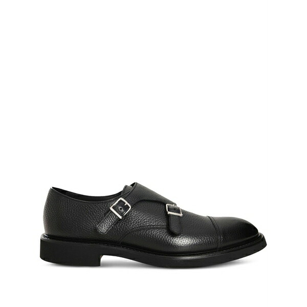ドンカルズ メンズ 御召しものシューズ シューズ Buckled leather shoes Black