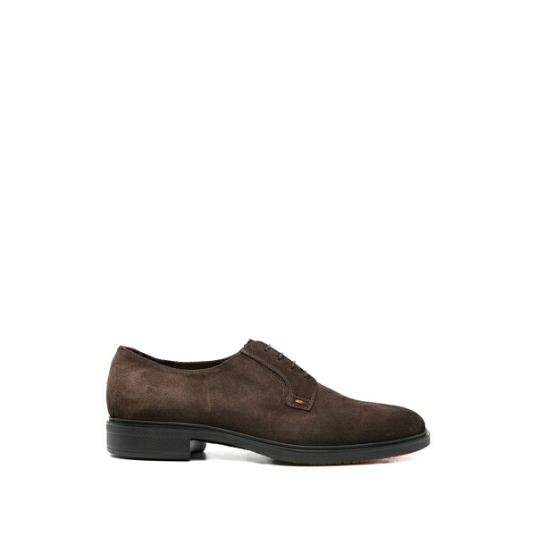 サントーニ メンズ 御召しものシューズ シューズ Easy derby shoes Brown
