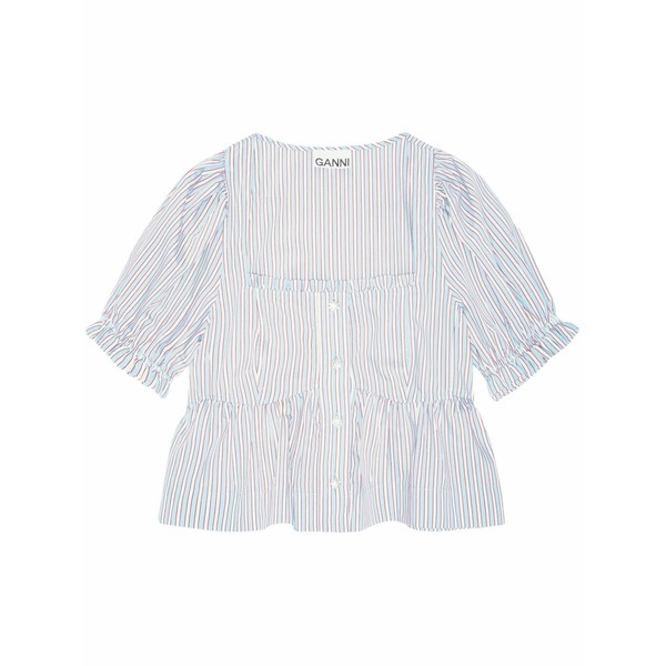 ガニー レディース プルオーバー トップス Striped blouse White