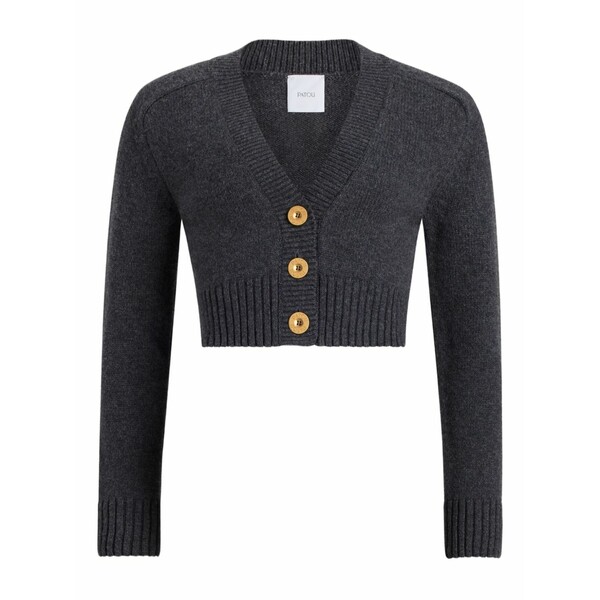 ジャンパトゥ レディース ジレー アウター Elbow-patch button cardigan Grey