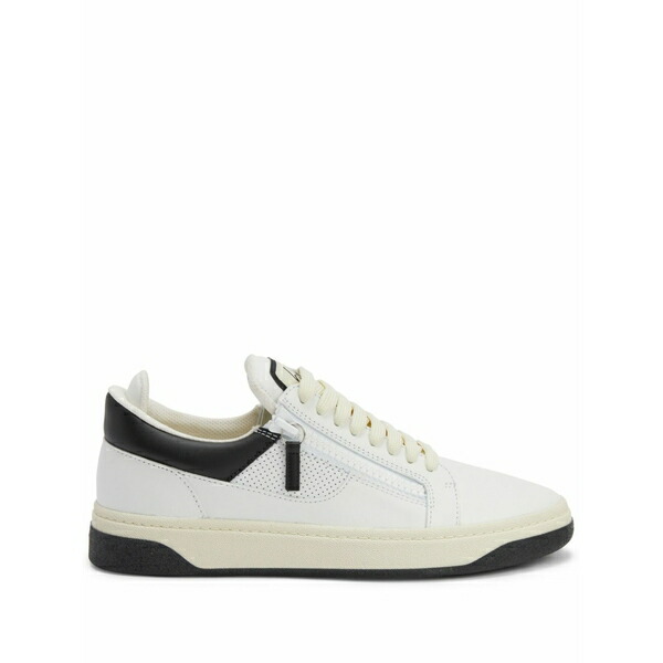 ジュゼッペザノッティ メンズ スニーカー シューズ Gz94 double-zip low-top sneakers White スニーカー-靴