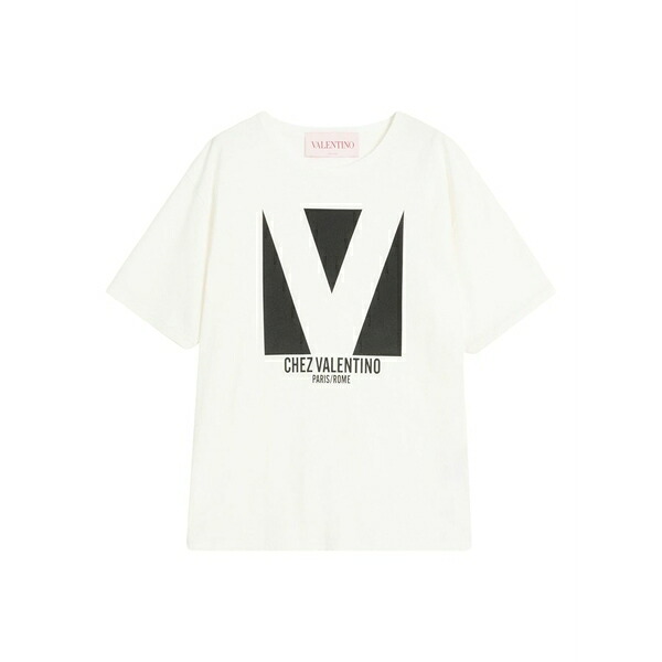 ヴァレンティノ ガラヴァーニ レディース Tシャツ トップス Chez-print t-shirt White|asty