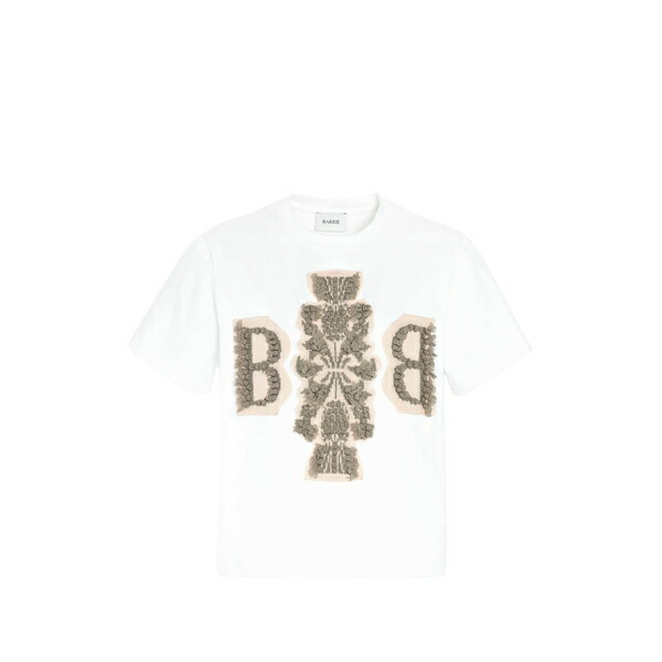 バリー レディース Tシャツ トップス Logo cropped t-shirt White｜asty