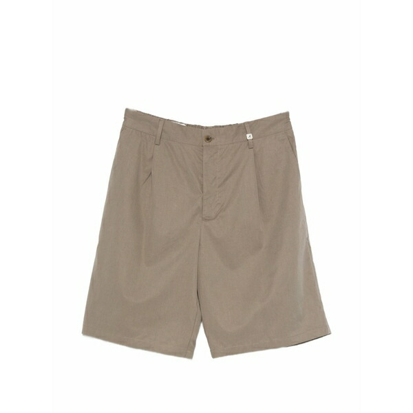 ミース メンズ 心地好いズボン下 ボトムス Pleated-detail shorts Neutrals