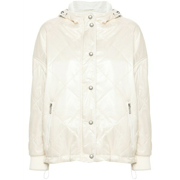 イレブンティ レディース 上衣＆上衣 アウター Hooded padded jacket Neutrals