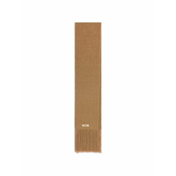 ジャクエムス メンズ えり巻き・袈裟・えり巻き 付属物 The nuvola fringed scarf Brown