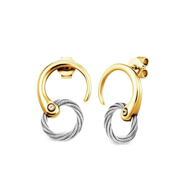 シャリオール レディース ピアス＆イヤリング アクセサリー Zen extension earrings Gold｜asty