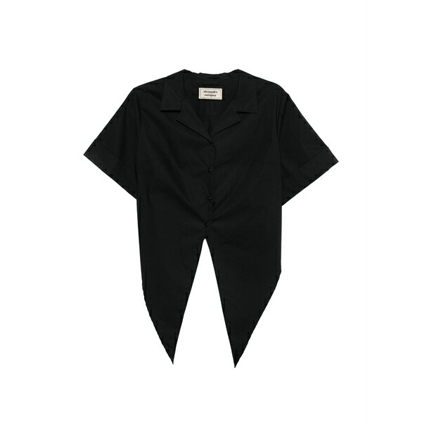 アレッサンドロエンリケス レディース プルオーバー トップス Buttoned top Black シャツ・ブラウス-レディースファッション