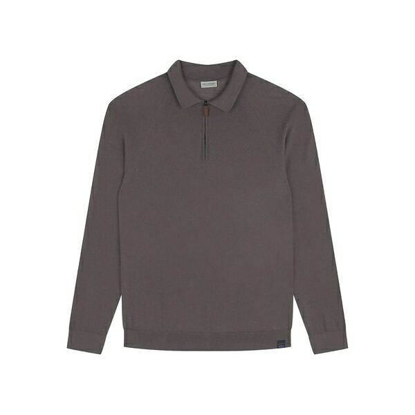 ポールアンドシャーク メンズ スポーツシャツ トップス Zipped polo shirt Brown