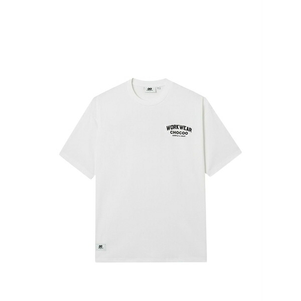 チョコレート メンズ Tシャツ トップス Graphic print t-shirt White|asty