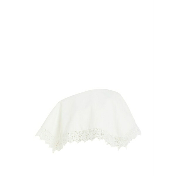 アウェイク モード レディース シャツ トップス Lace-trim blouse White｜asty