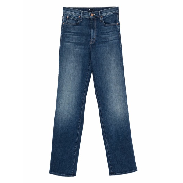 お母さん レディース ジーンズズボン下 ボトムス Kick it five-pocket jeans Blue