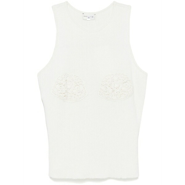 マグダ・ブトリム レディース 編み物\u0026スウェーター アウター Crochet-detailed top Neutrals