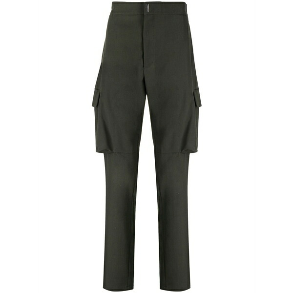 ジバンシー メンズ カジュアルパンツ ボトムス Straight-leg wool cargo trousers Green|asty
