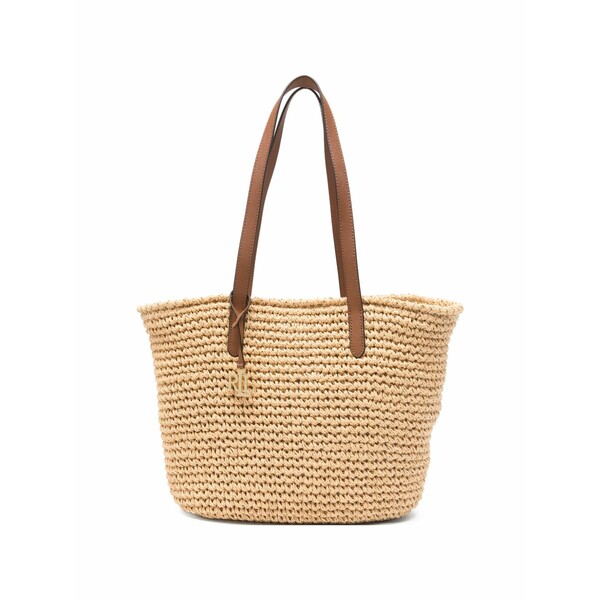 ラルフローレン レディース トートバッグ バッグ Logo-charm tote bag Neutrals|asty