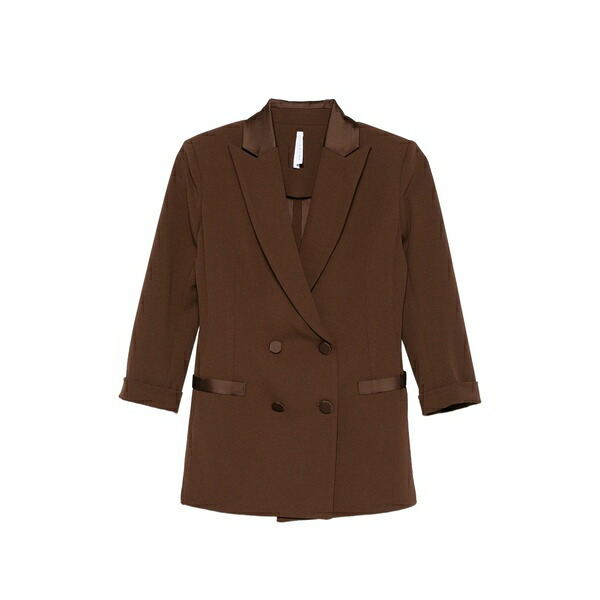 インペリアル レディース 上衣＆上衣 アウター Double-breasted blazer Brown