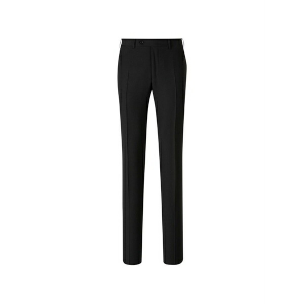 カナーリ メンズ 心地好いズボン下 ボトムス Zip regular wool trousers Black