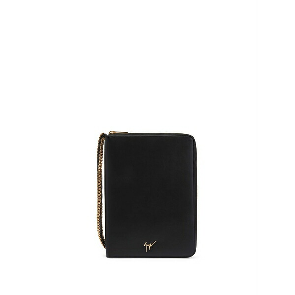 ジュゼッペザノッティ メンズ 金入れ 付属物 Aymeric chain-strap tablet case Black