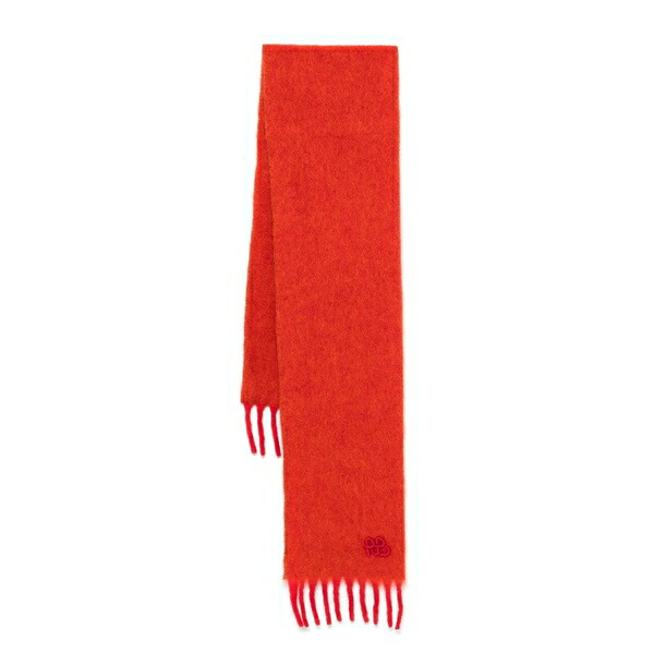 ラスランバジンスキー レディース えり巻き・袈裟・えり巻き 付属物 Logo-appliqu?? scarf Orange