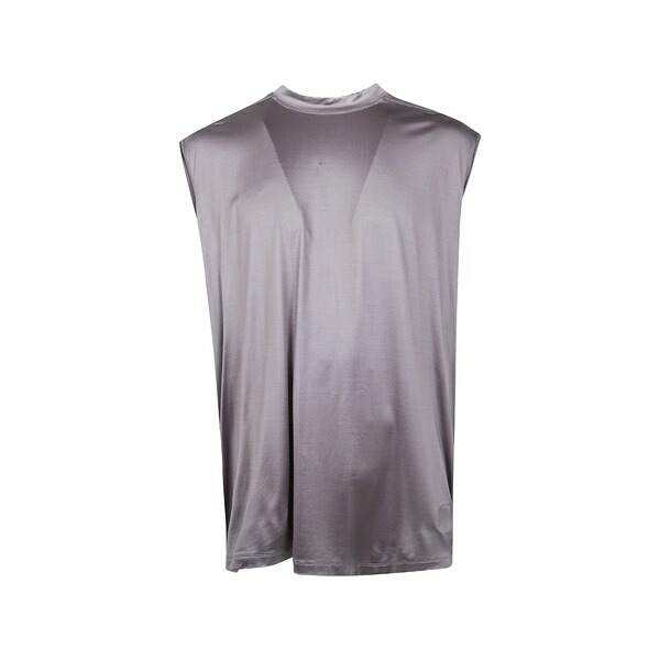 リックオウエンス メンズ ティーシャツ トップス Sleeveless t-shirt Grey Tシャツ・カットソー-メンズファッション