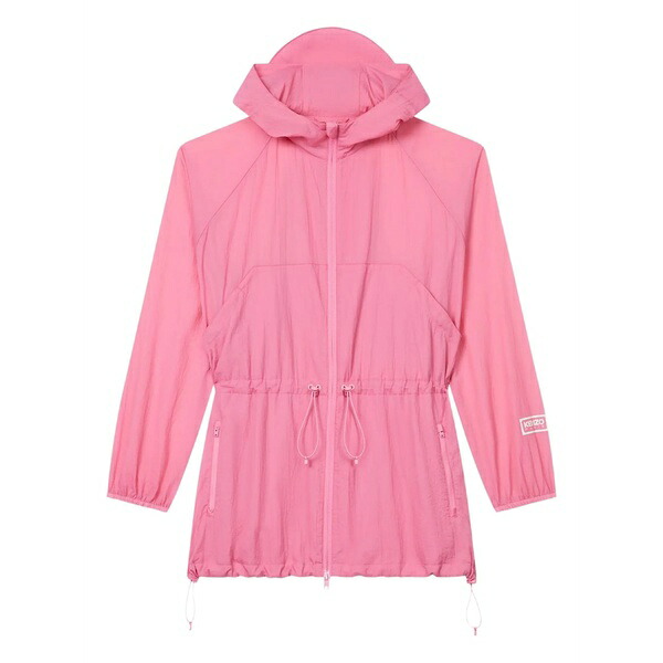 ケンゾー レディース 上衣＆上衣 アウター Windbreaker drawstring hooded jacket Pink
