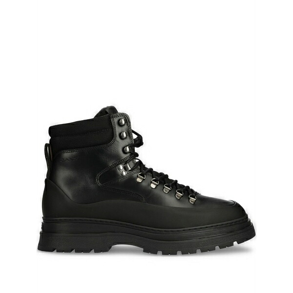 ガント メンズ ブーツ シューズ Leather boots  Black