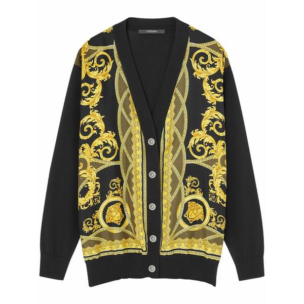 ヴェルサーチ レディース ジレー アウター La coupe des dieux cardigan Black