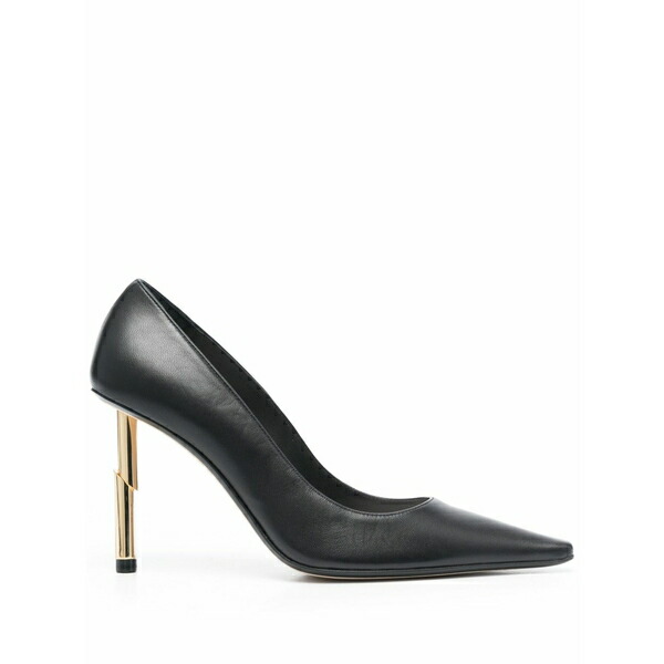 ランバン レディース パンプス シューズ Metallic-heel pointed-toe pumps Black
