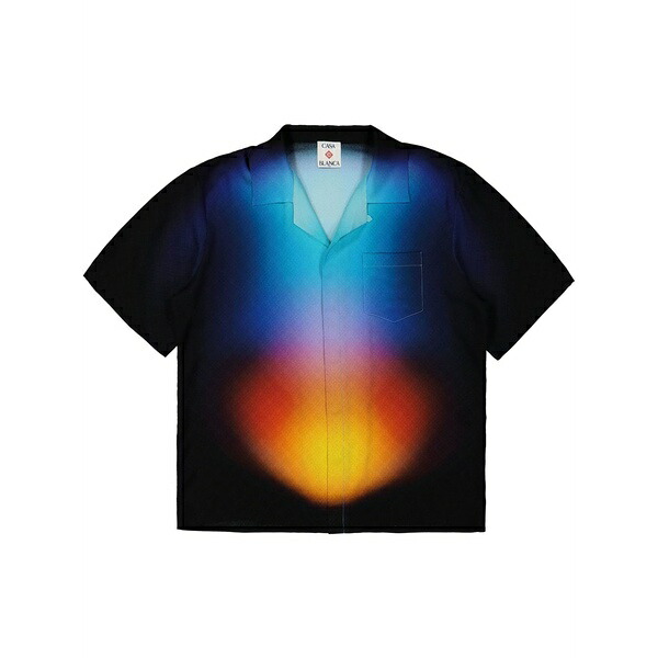 カサブランカ メンズ プルオーバー トップス Gradient-print shirt  Black